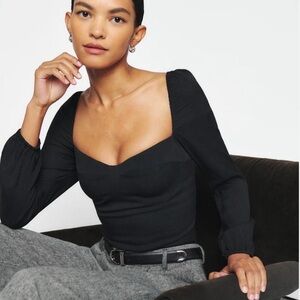 Reformation Reign Top Black